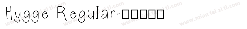 Hygge Regular字体转换